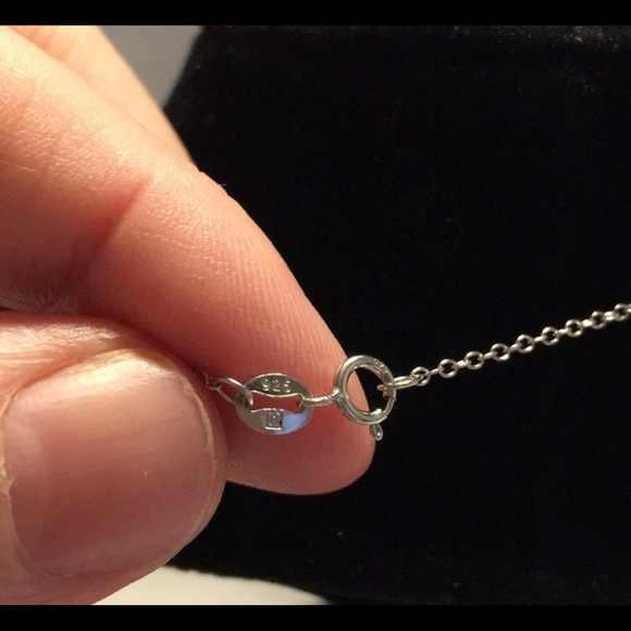 SS Diamond Heart 🖤 Accent Pendant Necklace NWOT - Picture 7 of 9